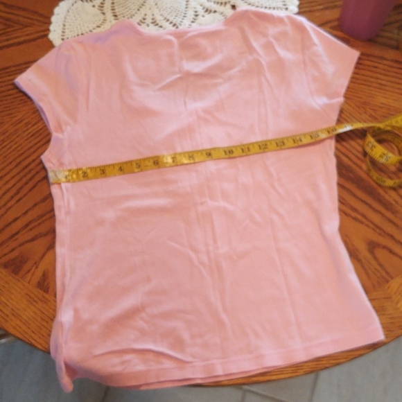 Adonna Short Sleeve Pink Flowered Capri PJ M - Picture 2 of 12